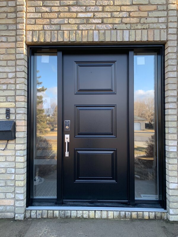 Steel entry door project